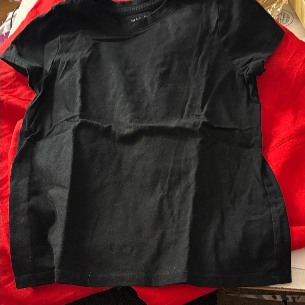 Cat & jack Black Kids T-Shirt small 6/7
